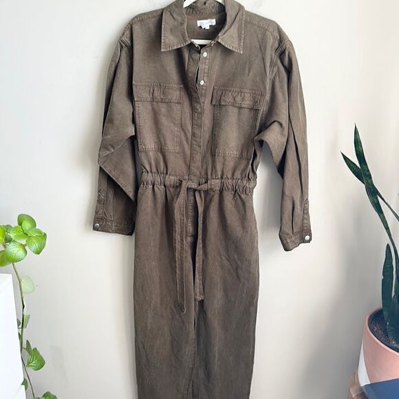 GOOD AMERICAN Good Cinched Jumpsuit 2/Medium - Picture 3 of 11